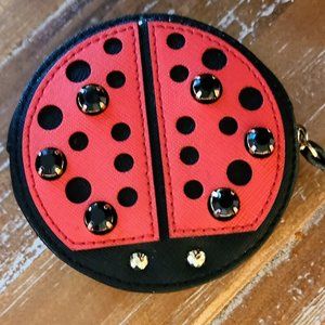 Kate Spade Turn Over a New Leaf Ladybug Coin Purse